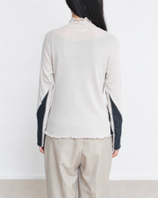 画像をギャラリービューアに読み込む, RIB Hi-NECK T/BEIGE_02
