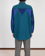 画像をギャラリービューアに読み込む, WOOL VIYELLA △ SH/BLU GRN/SLACK_02
