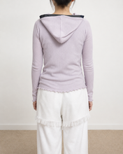 Load image into Gallery viewer, RIB ZIP-UP HOODIE_01 size/PNK
