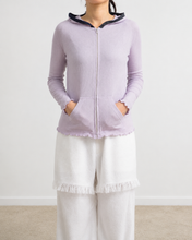 Load image into Gallery viewer, RIB ZIP-UP HOODIE_01 size/PNK
