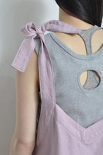 Load image into Gallery viewer, V-NECK TANK_SHORT_LINEN 00/PINK
