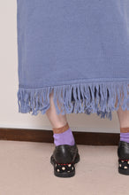 Load image into Gallery viewer, MUFFLER WRAP SKIRT/SAX BLUE
