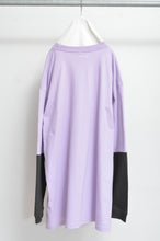 Load image into Gallery viewer, SWITCHING SLEEVE L/S T_ 01 / PURPLE/X
