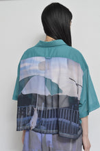 Load image into Gallery viewer, OPEN COLLAR SH_SHORT_VOILE (00/GRN*PARASOL)
