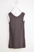 Load image into Gallery viewer, MESH KNIT TANK TOP / D.BRN
