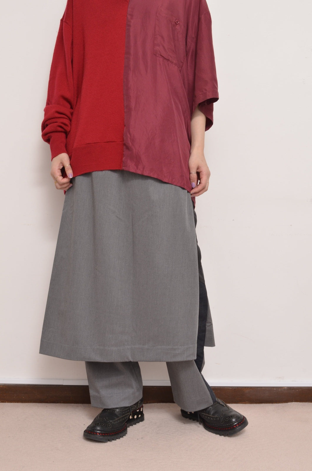 [your right things 代官山 蔦屋書店出品中]SKIRT PT /  GRY_01/002