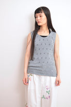 Load image into Gallery viewer, MESH KNIT TANK TOP / B.GRY
