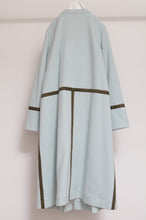 Load image into Gallery viewer, WOOL NO-COLLAR ROBE/SAGE
