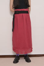 Load image into Gallery viewer, MUFFLER WRAP SKIRT/ROSE
