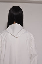 Load image into Gallery viewer, TABLE CLOTH △ SHAWL COAT/SHORT LINWE set_WHT
