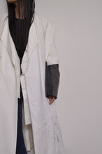 Load image into Gallery viewer, TABLE CLOTH △ SHAWL COAT/SHORT LINWE set_WHT
